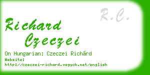 richard czeczei business card